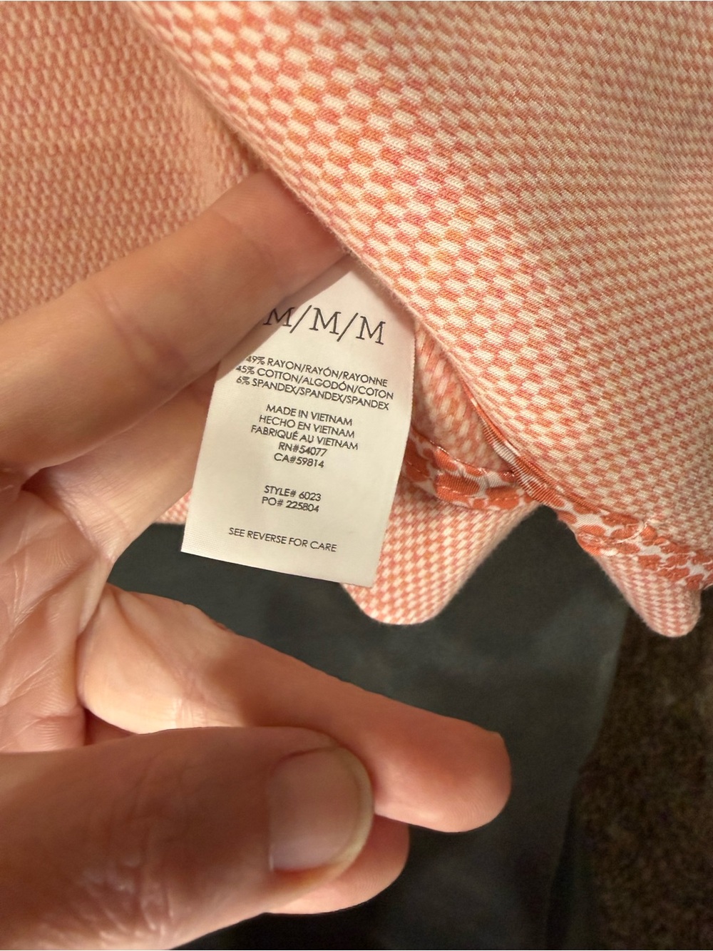 CAbi Peach-Pink Textured Collar Jacket - Picture 6 of 16